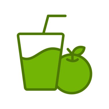 Meyve suyu. Web simgesi basit illüstrasyon 