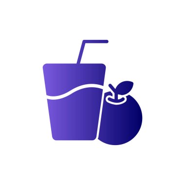 Meyve suyu. Web simgesi basit illüstrasyon 