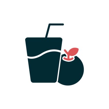 Meyve suyu. Web simgesi basit illüstrasyon 