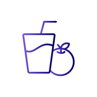 Meyve suyu. Web simgesi basit illüstrasyon 