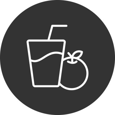 Meyve suyu. Web simgesi basit illüstrasyon 
