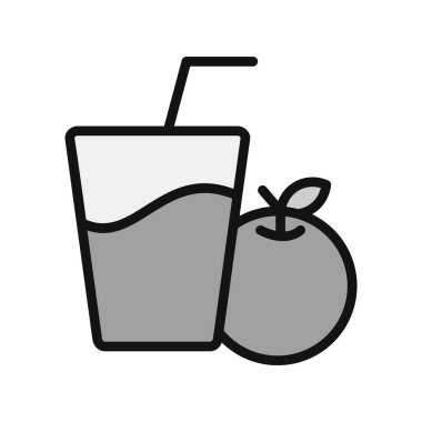 Meyve suyu. Web simgesi basit illüstrasyon 