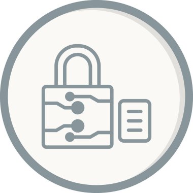 asma kilit ikon vektör çizimi