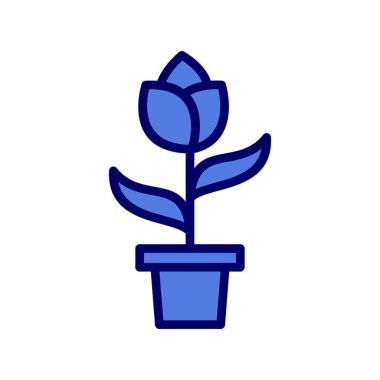 bitki simgesi beyaz arkaplanda izole edildi. vektör illüstrasyonu