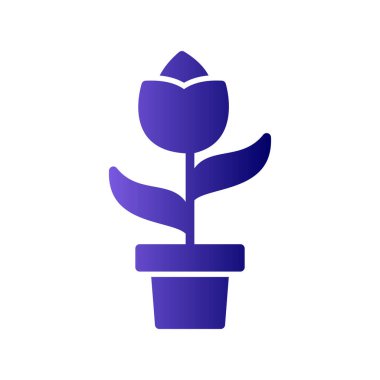 bitki simgesi beyaz arkaplanda izole edildi. vektör illüstrasyonu