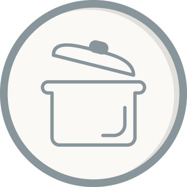 Pot simge vektör çizim 