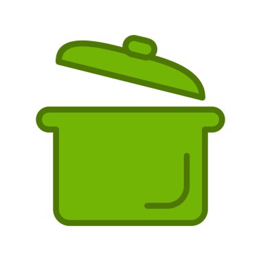 Pot simge vektör çizim 