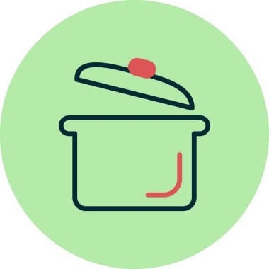 Pot simge vektör çizim 