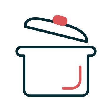 Pot simge vektör çizim 