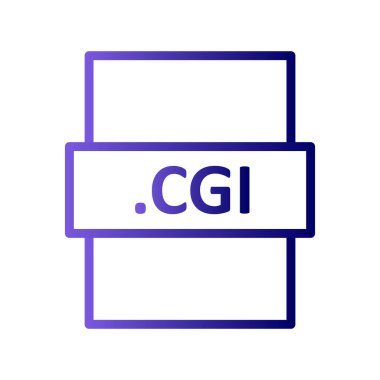 .CGL dosya biçimi simgesi, vektör illüstrasyonu