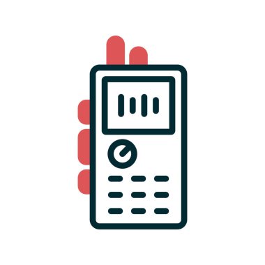 Kayıt Oynatıcı simgesi vektör illüstrasyonu