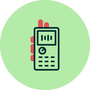 Kayıt Oynatıcı simgesi vektör illüstrasyonu