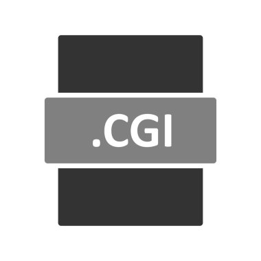 .CGL dosya biçimi simgesi, vektör illüstrasyonu