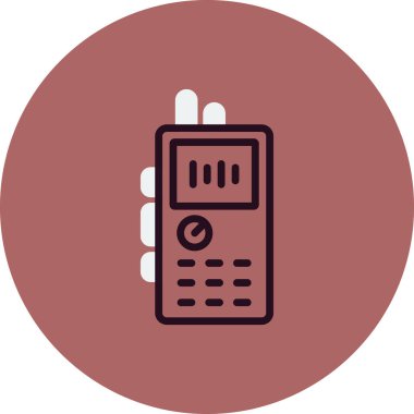 Kayıt Oynatıcı simgesi vektör illüstrasyonu