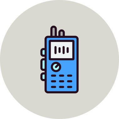 Kayıt Oynatıcı simgesi vektör illüstrasyonu