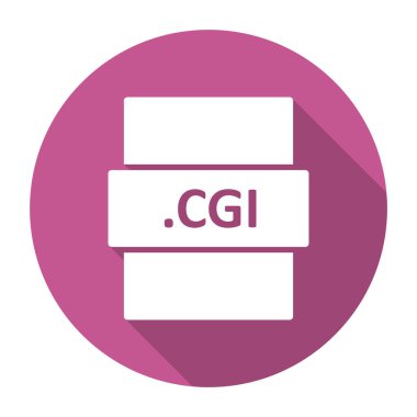 .CGL dosya biçimi simgesi, vektör illüstrasyonu