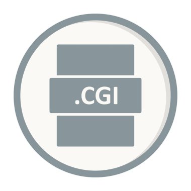 .CGL dosya biçimi simgesi, vektör illüstrasyonu