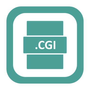 .CGL dosya biçimi simgesi, vektör illüstrasyonu