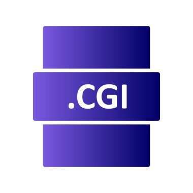 .CGL dosya biçimi simgesi, vektör illüstrasyonu