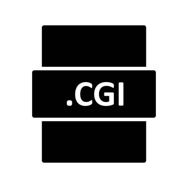 .CGL dosya biçimi simgesi, vektör illüstrasyonu