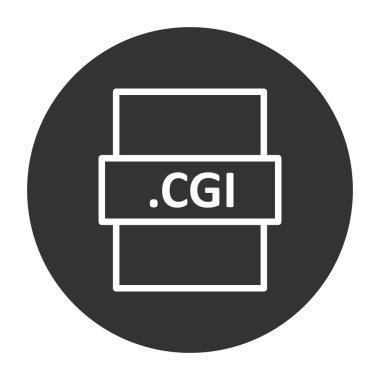 .CGL dosya biçimi simgesi, vektör illüstrasyonu