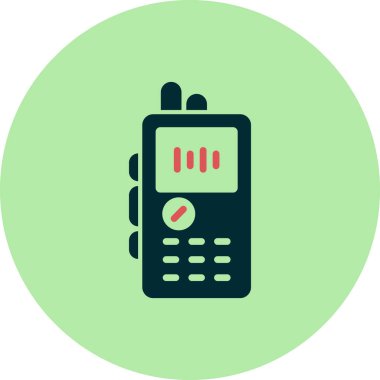 Kayıt Oynatıcı simgesi vektör illüstrasyonu