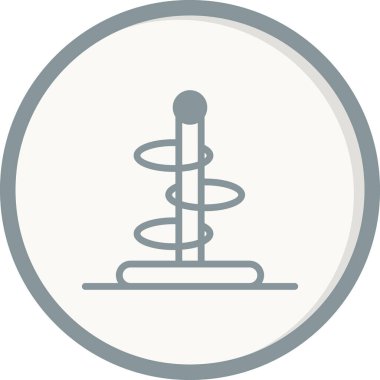 Halka fırlatma simgesi vektör illüstrasyonu