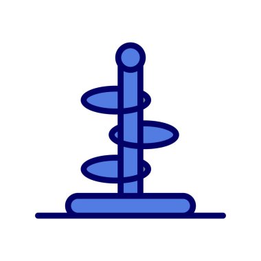 Halka fırlatma simgesi vektör illüstrasyonu