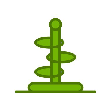 Halka fırlatma simgesi vektör illüstrasyonu