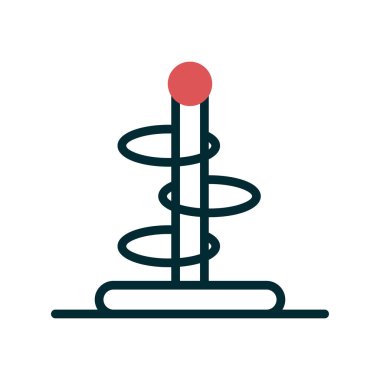 Halka fırlatma simgesi vektör illüstrasyonu