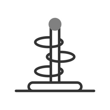 Halka fırlatma simgesi vektör illüstrasyonu