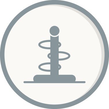 Halka fırlatma simgesi vektör illüstrasyonu