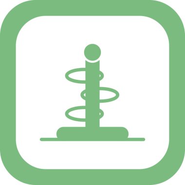 Halka fırlatma simgesi vektör illüstrasyonu