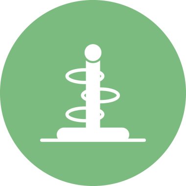 Halka fırlatma simgesi vektör illüstrasyonu