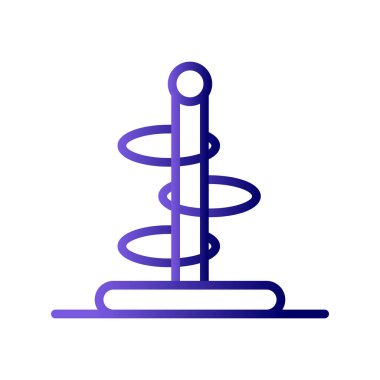 Halka fırlatma simgesi vektör illüstrasyonu