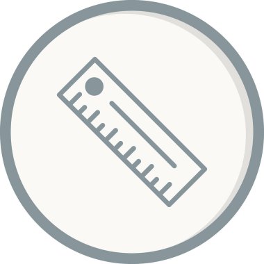 cetvel simgesi, vektör illüstrasyonu