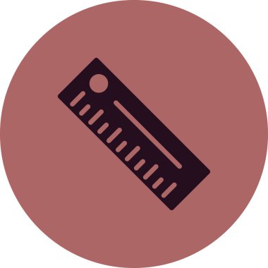 cetvel simgesi, vektör illüstrasyonu