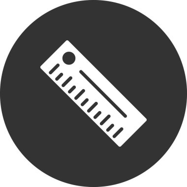 cetvel simgesi, vektör illüstrasyonu