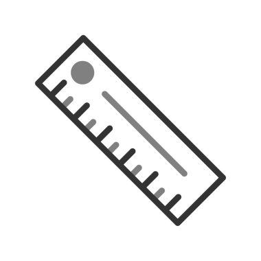 cetvel simgesi, vektör illüstrasyonu