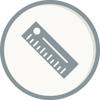 cetvel simgesi, vektör illüstrasyonu