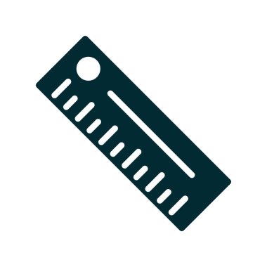 cetvel simgesi, vektör illüstrasyonu