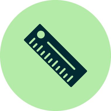 cetvel simgesi, vektör illüstrasyonu