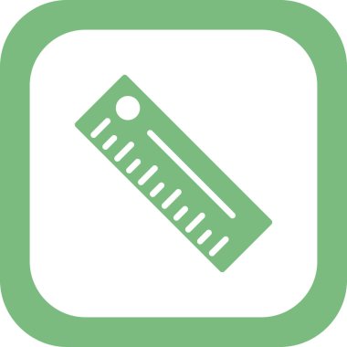 cetvel simgesi, vektör illüstrasyonu