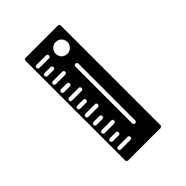 cetvel simgesi, vektör illüstrasyonu