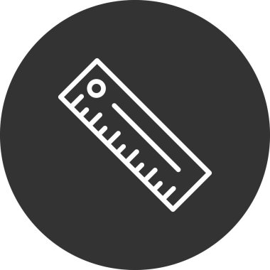 cetvel simgesi, vektör illüstrasyonu