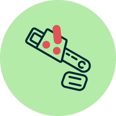 Simge vektör illüstrasyonu kesiliyor