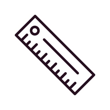 cetvel simgesi, vektör illüstrasyonu