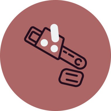 Simge vektör illüstrasyonu kesiliyor