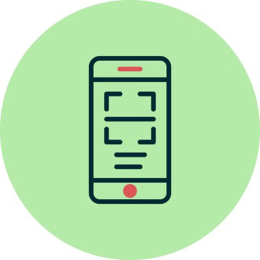 cep telefonu vektör resimleme  