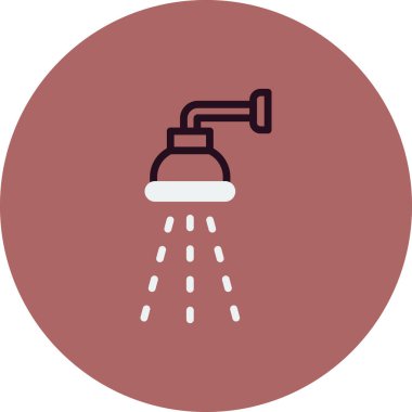 duş ikonu vektör illüstrasyonu